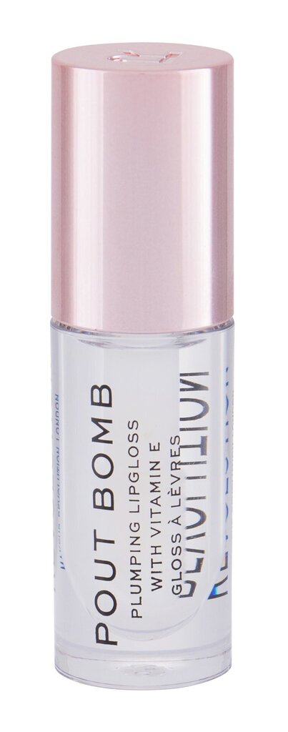 Läbipaistev huuleläige Makeup Revolution Pout Bomb Glaze, 4.6 ml цена и информация | Huulepulgad, -läiked, -palsamid, vaseliin | kaup24.ee