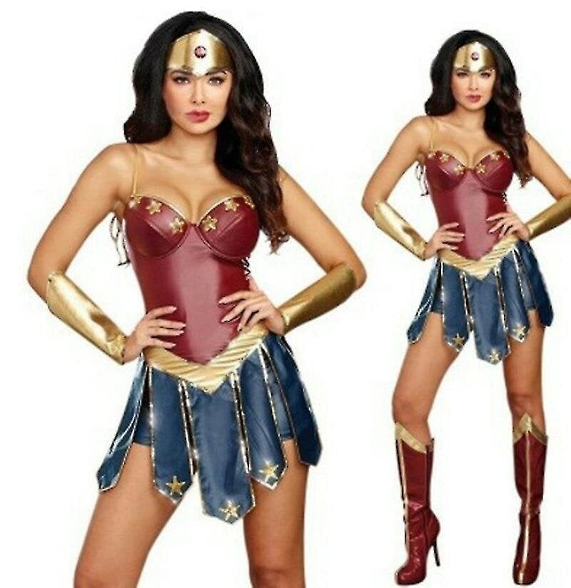 Wonder Woman kostüümid kohandatud Halloween jumpsuits naistele-2 M hind ja info | Karnevali kostüümid | kaup24.ee