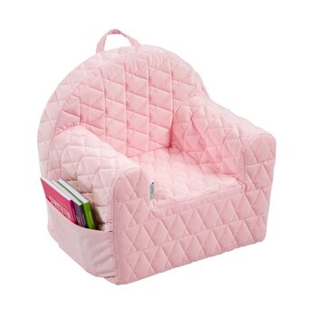 Кресло Velvet Kids V101, розовое цена и информация | Детские диваны, кресла | kaup24.ee