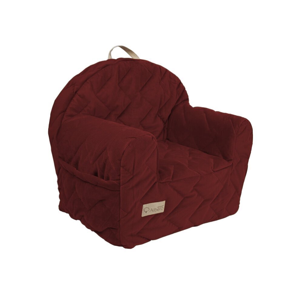 Tugitool Velvet Kids V108, tumepunane hind ja info | Lastetoa kott-toolid, tugitoolid ja tumbad | kaup24.ee