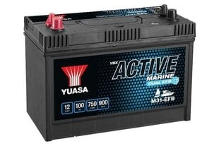 Aku Yuasa 100Ah 750A MarineDual EFB YBX ACTIVE 330x173x240 +- hind ja info | Akud | kaup24.ee