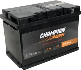 Aku Champion Power 75AH 640A hind ja info | Akud | kaup24.ee