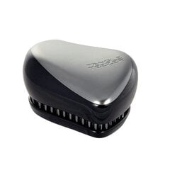 Tangle Teezer Compact Groomer juuksehari, hõbedane/must hind ja info | Juukseharjad, kammid, juuksuri käärid | kaup24.ee