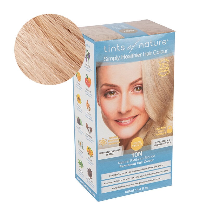Tints of Nature looduslik juuksevärv 10N plaatina blond, 130 ml hind ja info | Juuksevärvid | kaup24.ee