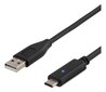 Deltaco USBC-1006-K, USB-Type C, 2m hind ja info | Mobiiltelefonide kaablid | kaup24.ee