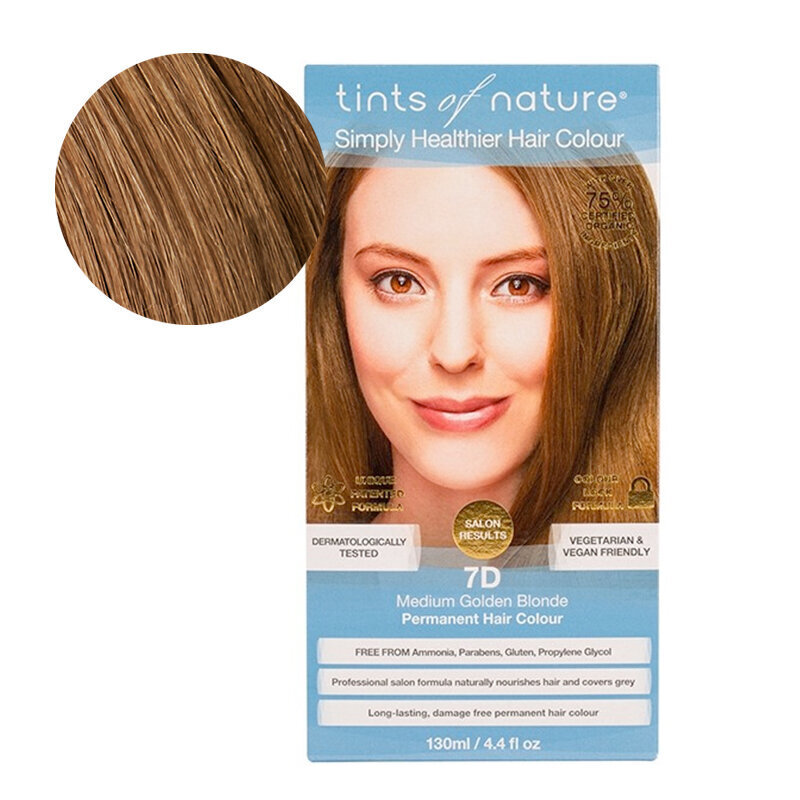 Tints of Nature looduslik juuksevärv 7D kuldne blond hind ja info | Juuksevärvid | kaup24.ee