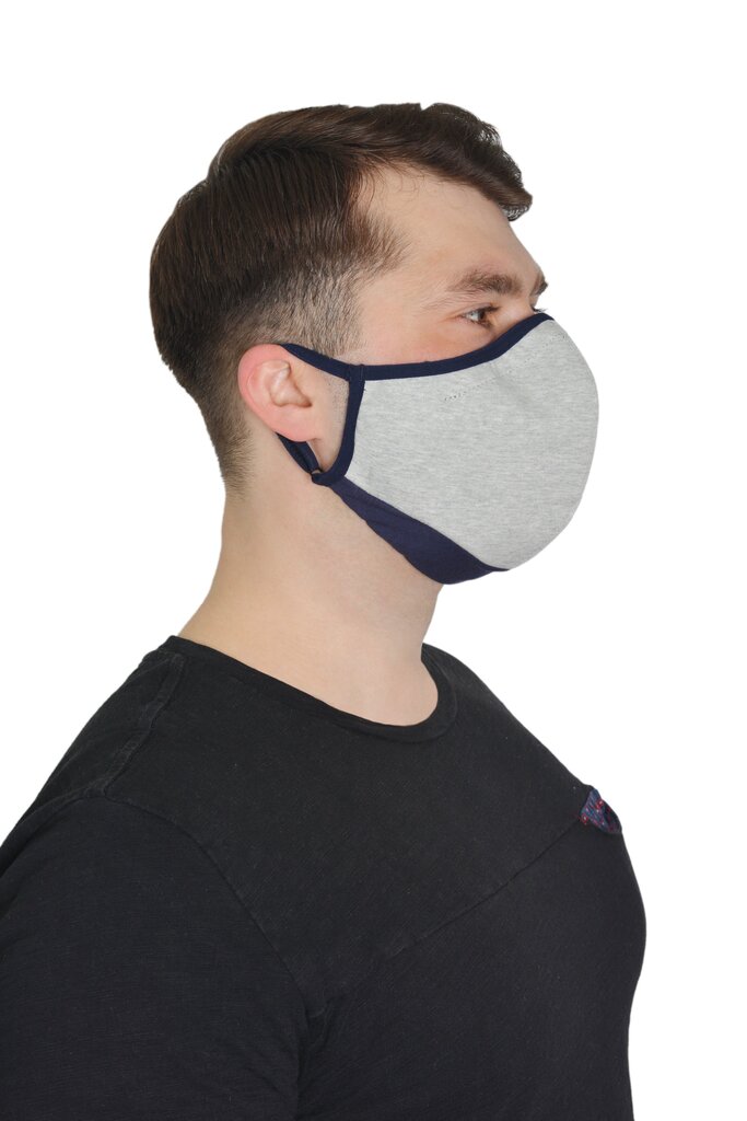 Korduvkasutatav mask (2 tükki) 1016/ERGO PLUS hall melange hind ja info | Esmaabi | kaup24.ee