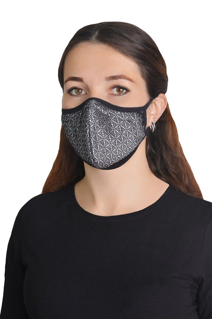 Korduvkasutatav mask 1016F/ ERGO PLUS must hõbedaga hind ja info | Esmaabi | kaup24.ee