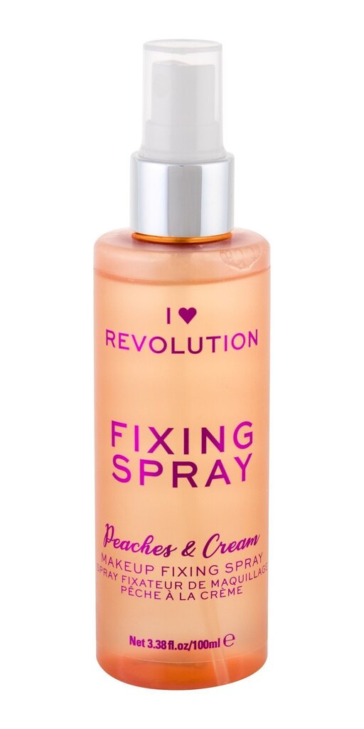 Pihustatav meigifiksaator I Love Revolution Peaches & Cream, 100 ml hind ja info | Jumestuskreemid, puudrid | kaup24.ee