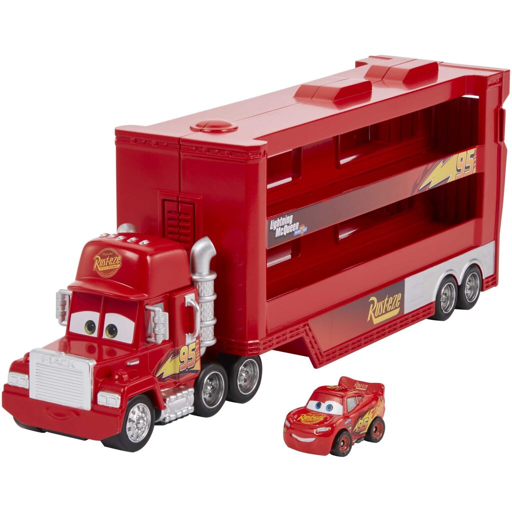 Transporter mini võidusõitjatele Cars, GNW33 hind ja info | Poiste mänguasjad | kaup24.ee