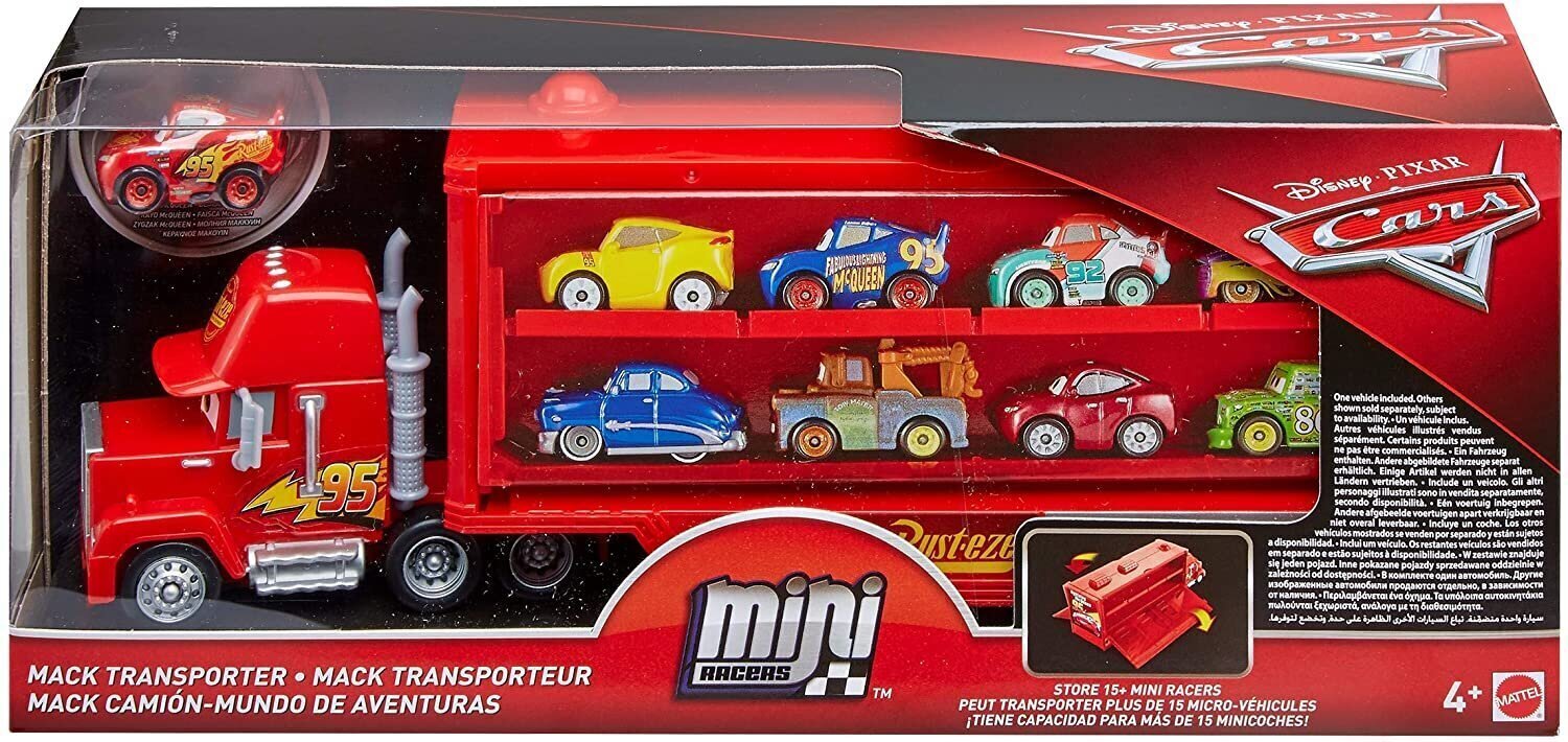Transporter mini võidusõitjatele Cars, GNW33 цена и информация | Poiste mänguasjad | kaup24.ee