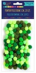 Dekoratiivsed Pallikesed 1Cm-Mix Roheline,120Tk hind ja info | Aplikatsioonid, dekoratsioonid, kleebised | kaup24.ee