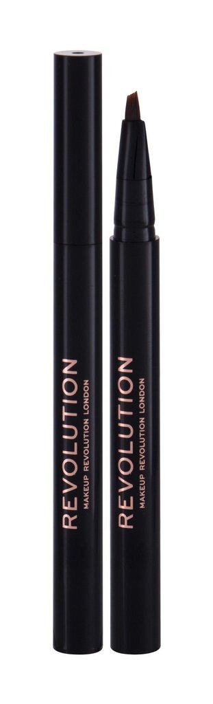 Kulmupliiats Makeup Revolution London Bushy 0,5 ml, Dark Brown hind ja info | Kulmuvärvid, -pliiatsid | kaup24.ee