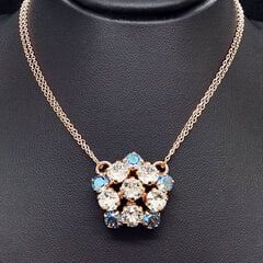 Naiste kaelakee DiamondSky "Splendor (Light Sapphire Shimmer)" Swarovski kristallidega цена и информация | Украшения на шею | kaup24.ee