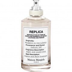 Туалетная вода для женщин/мужчин Maison Margiela Replica Whispers In The Library EDT 100 мл цена и информация | Женские духи | kaup24.ee