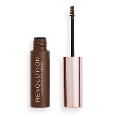 Kulmutušš Makeup Revolution 6 ml, Medium Brown hind ja info | Kulmuvärvid, -pliiatsid | kaup24.ee
