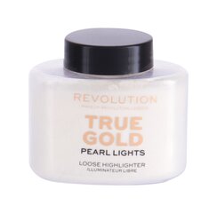 Sära andev toode Makeup Revolution London Pearl Lights Loose 25 g, True Gold hind ja info | Päikesepuudrid, põsepunad | kaup24.ee