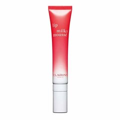 Huulepalsam-vaht Clarins Lips Milky Mousse 10 ml, 01 Milky Strawberry hind ja info | Huulepulgad, -läiked, -palsamid, vaseliin | kaup24.ee