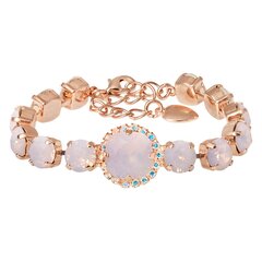 Käevõru naistele DiamondSky „Glare III (Rose Water Opal)“ Swarovski kristallidega цена и информация | Женские браслеты | kaup24.ee