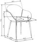 2 tooli komplekt Halmar K304, pruun/hall hind ja info | Söögitoolid, baaritoolid | kaup24.ee