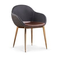 2 tooli komplekt Halmar K304, pruun/hall hind ja info | Söögitoolid, baaritoolid | kaup24.ee