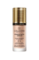 Vedel jumestuskreem Collistar Unico Youth Essence SPF 15 30 ml, 1R Rosy Ivory цена и информация | Пудры, базы под макияж | kaup24.ee