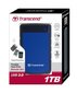 Väline kõvaketas Transcend StoreJet 25H3 1TB 2,5" USB 3.0, sinine hind ja info | Välised kõvakettad (SSD, HDD) | kaup24.ee