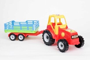 Трактор + тележка цена и информация | Развивающий мелкую моторику - кинетический песок KeyCraft NV215 (80 г) детям от 3+ лет, бежевый | kaup24.ee