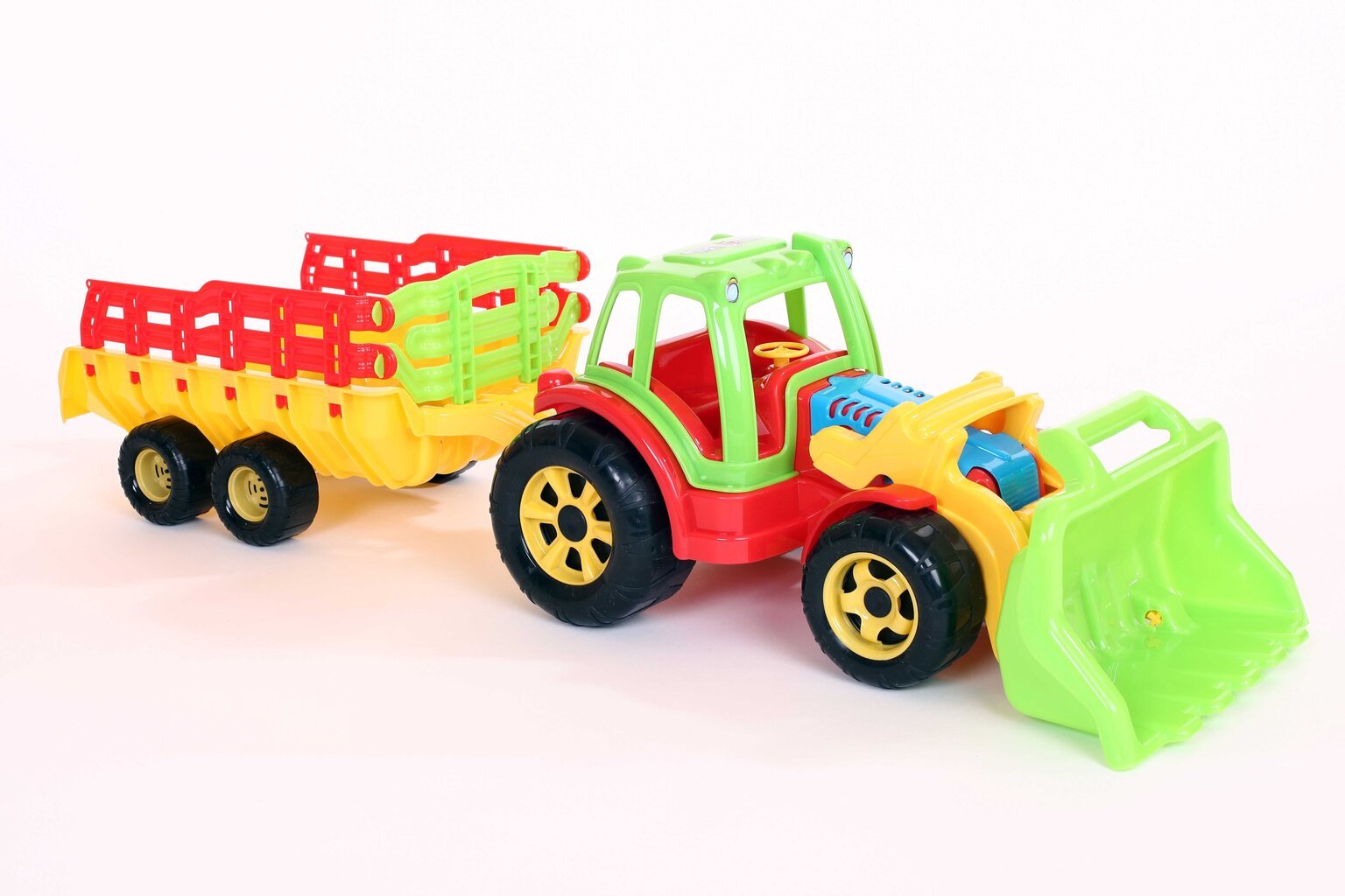 Traktor sahaga + käru Raider hind ja info | Poiste mänguasjad | kaup24.ee