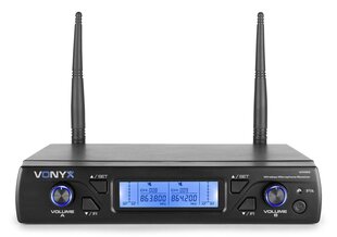 Беспроводной микрофон Vonyx WM62 UHF 16Ch с 2 ручными микрофонами цена и информация | Микрофоны | kaup24.ee