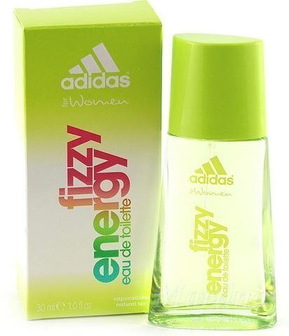 Tualettvesi Adidas Fizzy Energy EDT naistele 30 ml цена и информация | Naiste parfüümid | kaup24.ee