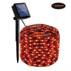 Luces De Halloween Solares oranž ja lilla 39.37ft 120 LED 8 Modos Luz Fae Tirana Exterior Decoración Navidad 120LED+SOLAR oranž hind ja info | Jõulukaunistused | kaup24.ee