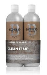 Komplekt Tigi Bed Head For Men Clean It Up: šampoon 750ml + palsam 750ml hind ja info | Šampoonid | kaup24.ee