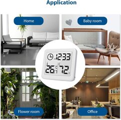 Digitaalne hügromeetertermomeeter siseruumide hügromeeter Ultra õhuke hind ja info | Mõõdikud (niiskus, temp, pH, ORP) | kaup24.ee