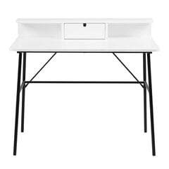 Письменный стол Selsey Brova, белый/черный цена и информация | Компьютерные, письменные столы | kaup24.ee