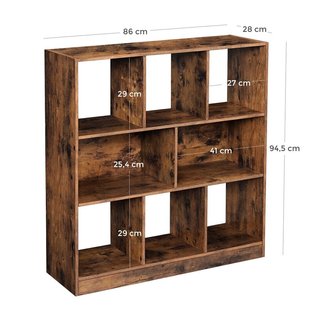 Eraldiseisev riiul Songmics 86 cm, pruun цена и информация | Riiulid | kaup24.ee