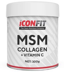 Iconfit MSM kollageen + C-vitamiin 300 g hind ja info | Toidulisandid ja preparaadid liigestele | kaup24.ee