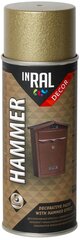 Краска аэрозольная, Decor Hammer, золото, 400мл, Inral цена и информация | Краска | kaup24.ee