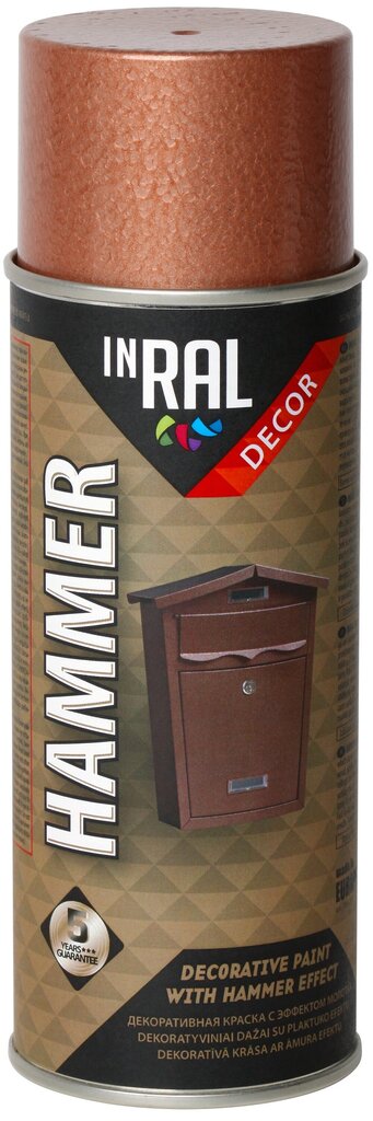 Aerosoolvärv, Decor Hammer, vask, 400ml, Inral цена и информация | Värvid | kaup24.ee