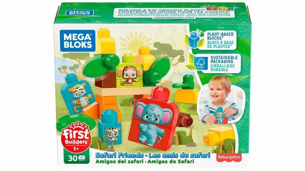 Klotsid Safari sõbrad Megabloks, GPT75 hind ja info | Imikute mänguasjad | kaup24.ee