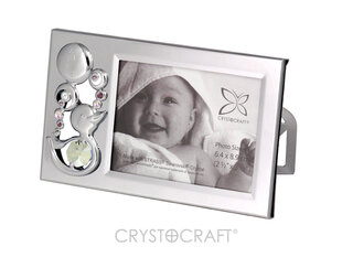 Фоторамка с кристаллами SWAROVSKI,  серебряное покрытие цена и информация | Другие подарки | kaup24.ee