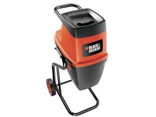 Электрический измельчитель веток Black&Decker GS2400-QS цена и информация | Пылесосы для сбора листьев, измельчители веток, очистители тротуарной плитки | kaup24.ee