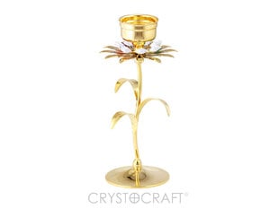 Подсвечник с кристаллами SWAROVSKI, золотое покрытие цена и информация | Декорации | kaup24.ee