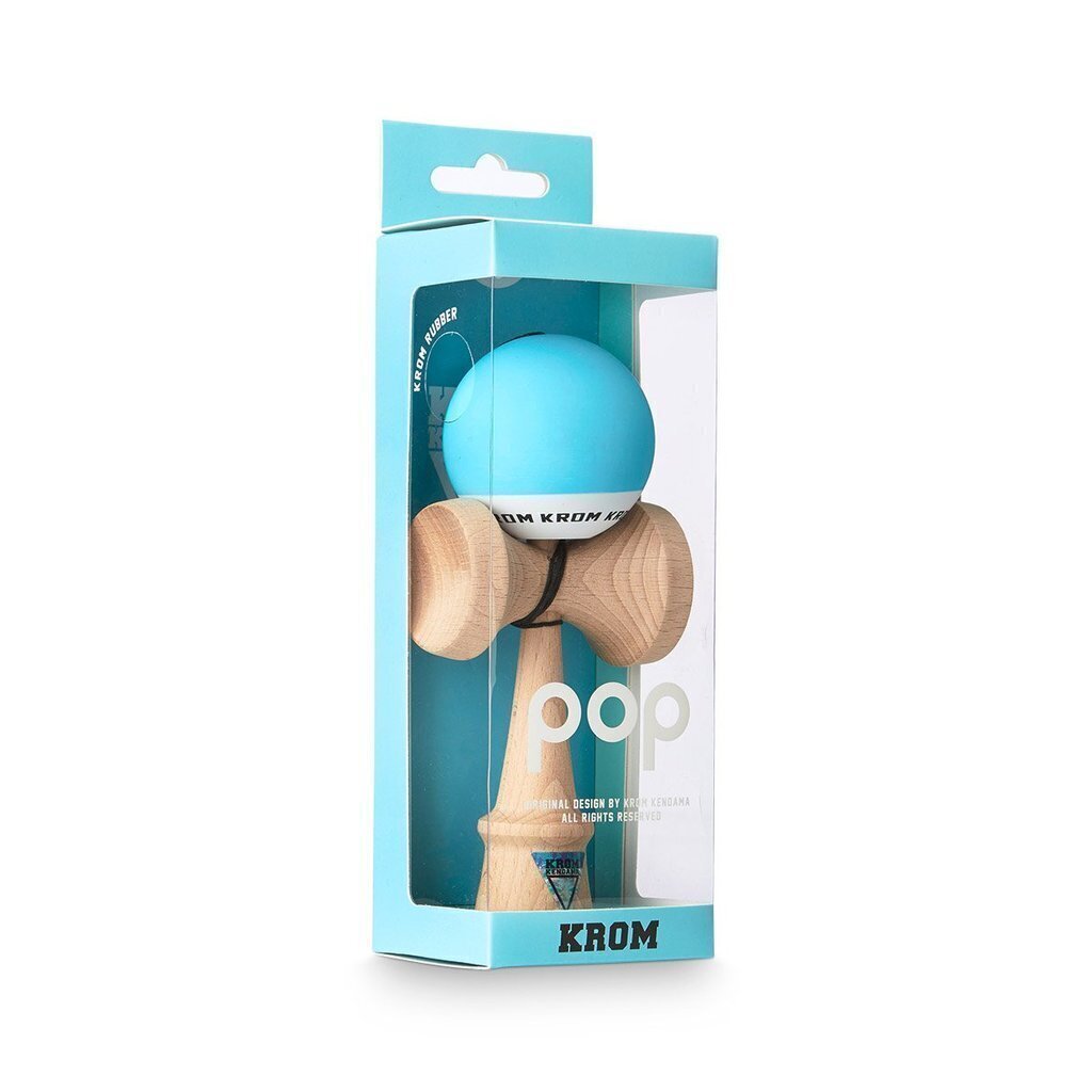 Klassikaline Jaapani mänguasi Krom Kendama POP Light Blue цена и информация | Lauamängud ja mõistatused | kaup24.ee