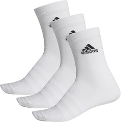 Sokid Adidas Light Crew 3PP White hind ja info | Meeste sokid | kaup24.ee