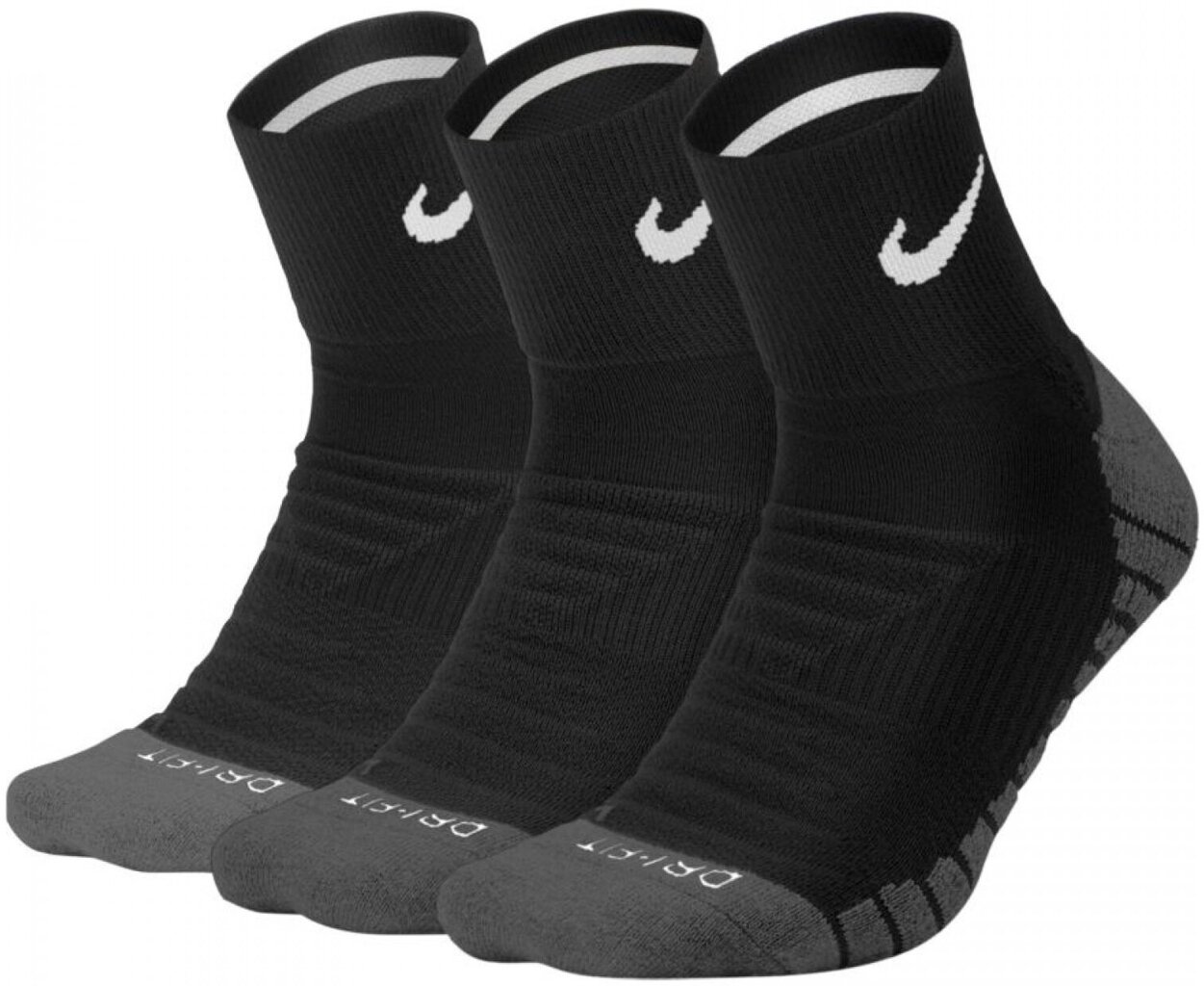 Sokid Nike Evry Max Cush Ankle 3PR Black hind ja info | Meeste sokid | kaup24.ee