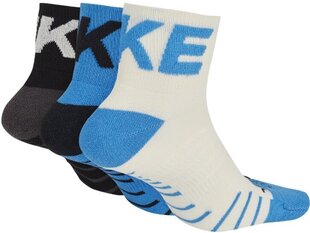 Носки Nike U NK Evry MX Cush Ankle 3PR Black Blue White цена и информация | Мужские носки | kaup24.ee