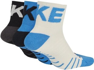 Sokid Nike U NK Evry MX Cush Ankle 3PR Black Blue White hind ja info | Meeste sokid | kaup24.ee