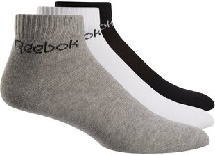 Sokid Reebok Act Core Ankle Sock White Grey Black hind ja info | Meeste sokid | kaup24.ee