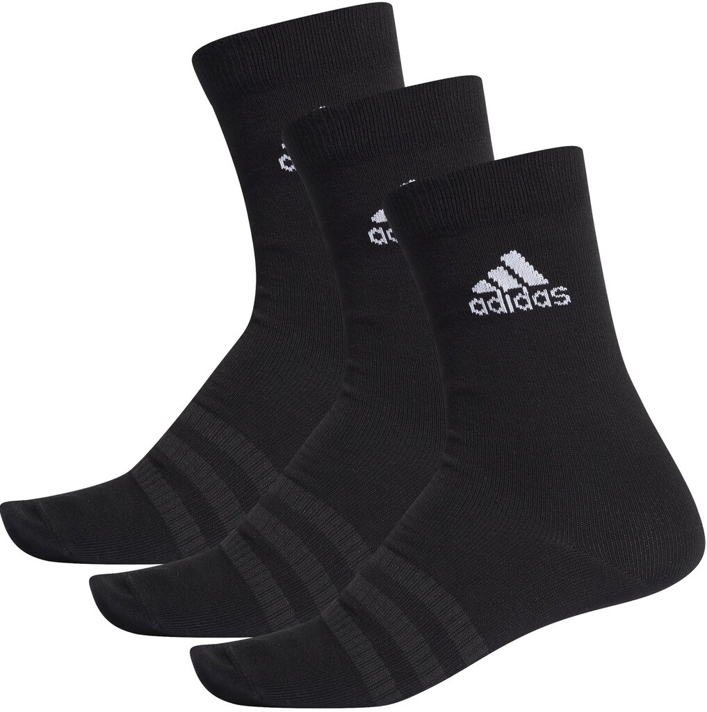 Sokid Adidas Light Crew 3PP Black цена и информация | Meeste sokid | kaup24.ee